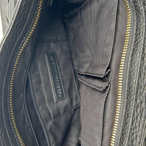 Rebecca Minkoff Black Leather Regan Satchel - Picture 10 of 16